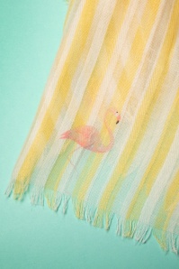 Amici - Selina Flamingo-sjaal in geel 3