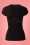 Steady Clothing - TopVintage Exclusive ~ Keyhole to my Heart Top Années 50 en Noir 4