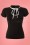 Steady Clothing - Exklusiv von TopVintage ~ Keyhole to my Heart Top Schwarz 2