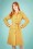 King Louie - 60s Lizzy Vichy Trenchcoat in Sunset Yellow