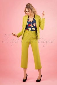 King Louie - 60s Jenny Tribeca Pants in Cress Yellow 5