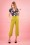 King Louie - 60s Jenny Tribeca Pants in Cress Yellow