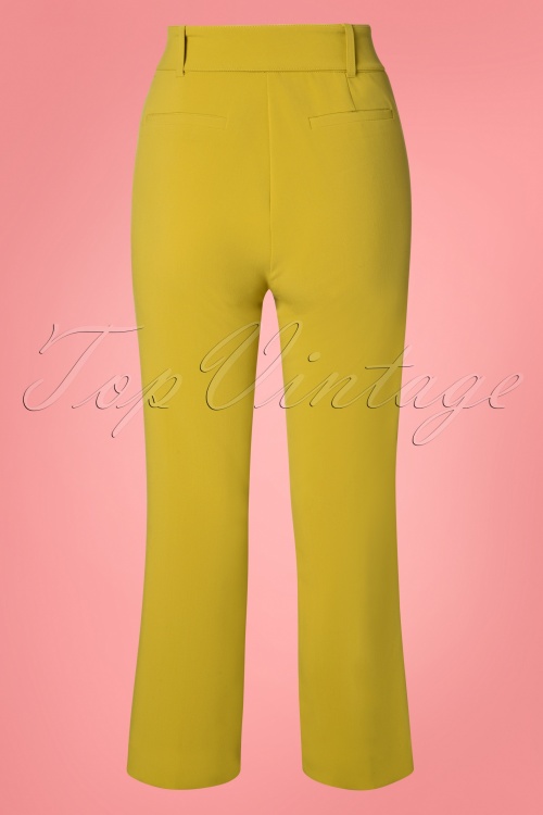 King Louie - 60s Jenny Tribeca Pants in Cress Yellow 4