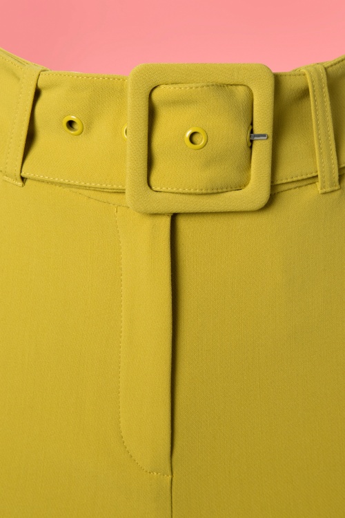 King Louie - 60s Jenny Tribeca Pants in Cress Yellow 3