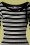 Topvintage Boutique Collection - Janice Stripes Pencil Dress Années 50 en Noir et Blanc 3