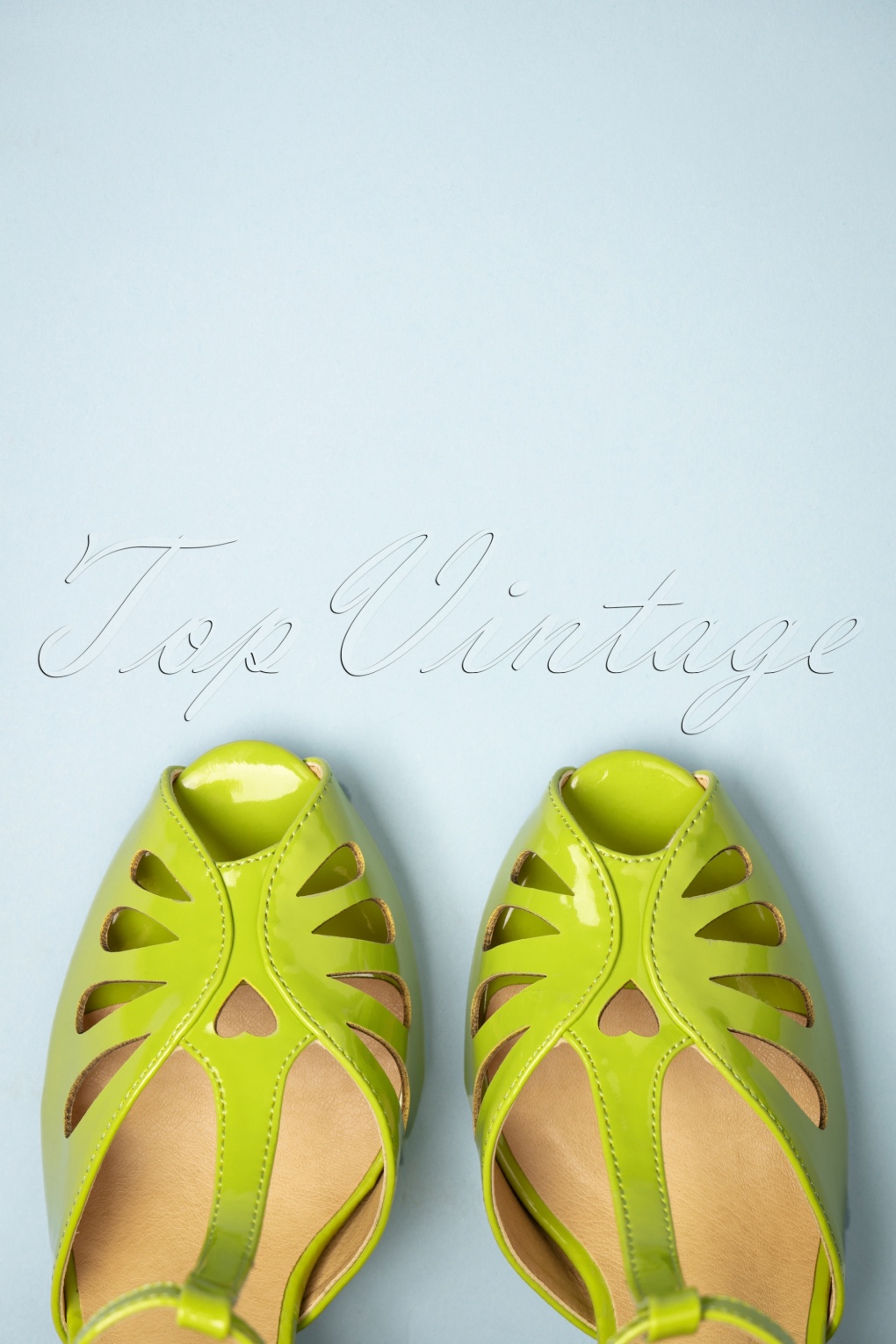 40s Secret Love Sandals in Apple Green