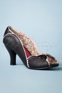 Topvintage Boutique Collection - TopVintage exclusive ~ Eliane Floral Swing Dress Années 50 en Corail