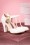 60s June Patent Leather Is Always Better T-Strap Pumps in Cream