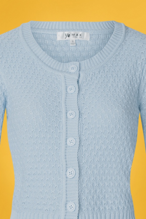 MAK Sweather 28897 50s Jennie Blue Cardigan 20190122 00