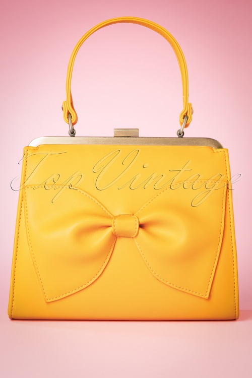 Lola Ramona ♥ Topvintage - Inez Sunshine In My Pocket Handbag Années 50 en Jaune