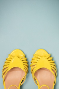 Banned Retro - 40s Amelia Sandals in Yellow 2