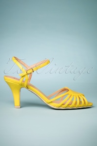Banned Retro - 40s Amelia Sandals in Yellow 4