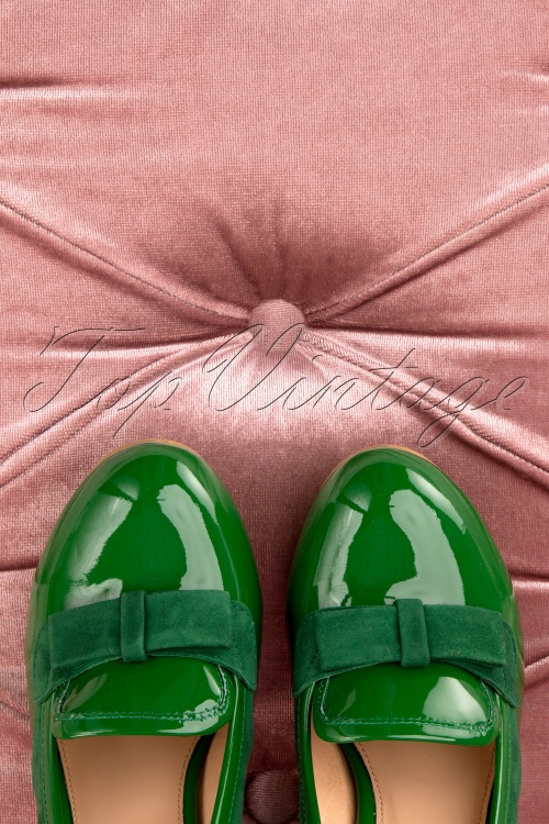 Lola Ramona ♥ Topvintage - 60s June Ultimate Sophistication Pumps in Emerald Green 3