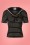 Banned Retro - Pier strepen jersey top in zwart 2