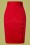 Banned Retro - 50s Rockin Pencil Skirt in Deep Red 2
