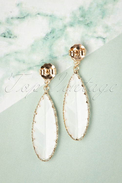 Day&Eve by Go Dutch Label - See Right Through Me Earrings Années 50 en Doré 3