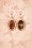 Day&Eve by Go Dutch Label - Stone Drop Earrings Années 50 en Corail 3