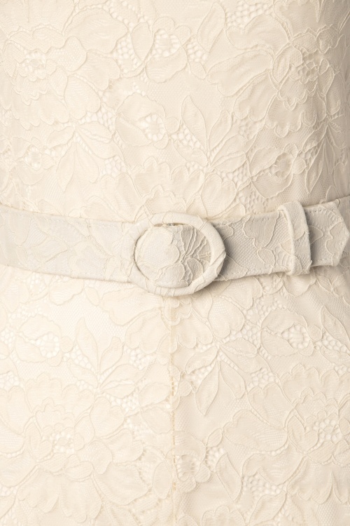 King Louie - Betty Dentelle Hochzeitsoverall in Creme 8