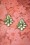 Day&Eve by Go Dutch Label - 50s Vintage Flower Earrings in Olive Green
