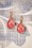 Day&Eve by Go Dutch Label - Vintage Teardrop Earrings Années 50 en Corail