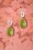 Day&Eve by Go Dutch Label - 50s Oval Cut Vintage Earrings in Lovely Lime 3