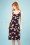 King Louie - Nadya Mimosa dubbele V-jurk in denimblauw