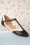 Charlie Stone - 50s Parisienne T-Strap Flats in Black and Cream 3