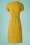 Louche - 40s Chantal Mini Fleur Tea Dress in Yellow 6