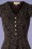 Louche - Cathleen Midi-jurk met polkadots in zwart 4