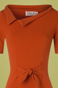 Vintage Chic for Topvintage - Jennifer Pencil Dress Années 50 en Canelle 3