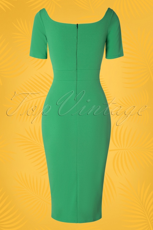Vintage Chic for Topvintage - 50s Guapa Pencil Dress in Emerald 5