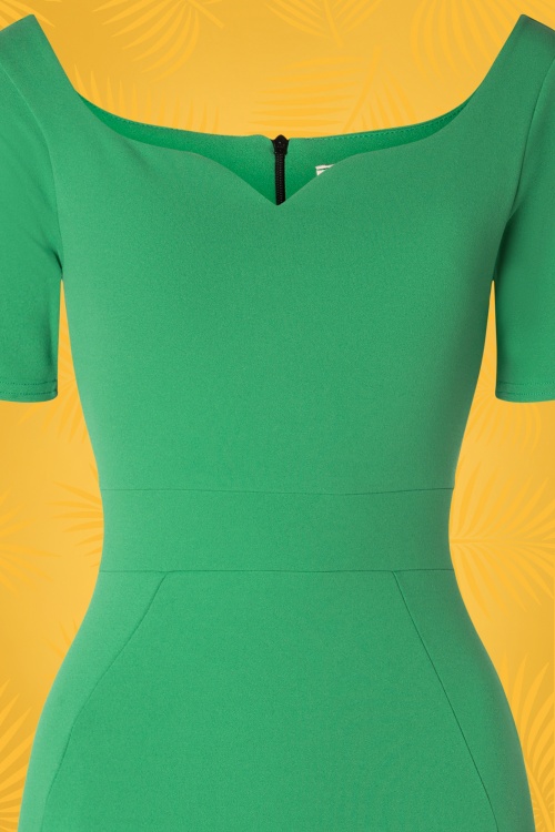 Vintage Chic for Topvintage - 50s Guapa Pencil Dress in Emerald 4