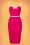 Glamour Bunny - 50s Rebecca Pencil Dress in Hot Pink 5