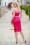 Glamour Bunny - Rebecca Pencil Dress Années 50 en Rose Vif 2