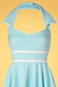 Glamour Bunny - 50s Renee Swing Dress in Baby Blue 6
