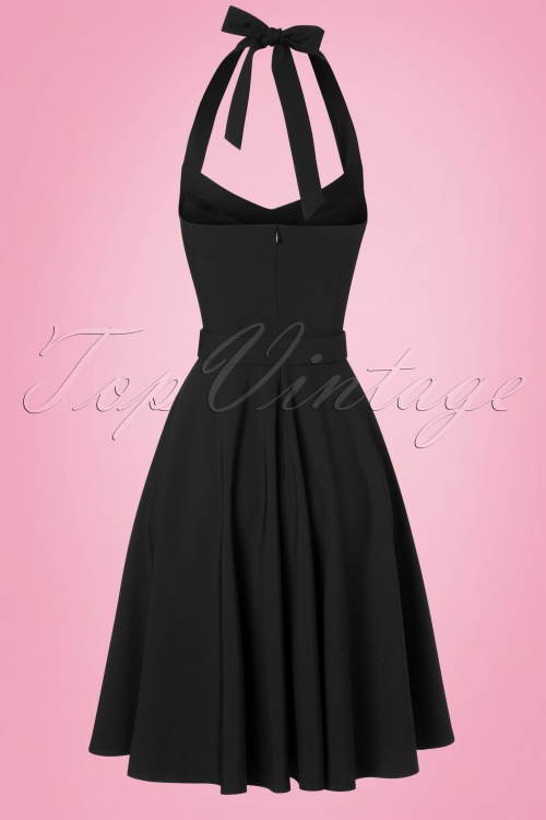 Glamour Bunny - 50s Alice Swing Dress in Black 7