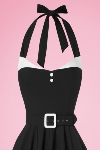 Glamour Bunny - 50s Alice Swing Dress in Black 6
