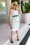 Glamour Bunny - Rachel Pencil Dress Années 50 en Blanc Cassé
