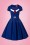 Glamour Bunny - Ella Swing Dress Années 50 en Bleu Royal 7