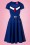 Glamour Bunny - 50s Ella Swing Dress in Royal Blue 6