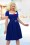 Glamour Bunny - 50s Ella Swing Dress in Royal Blue 5