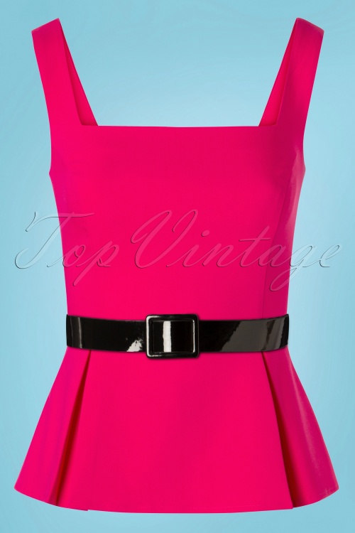 Glamour Bunny - 50s Eve Top in Hot Pink 5