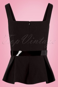 Glamour Bunny - 50s Eve Top in Black 5