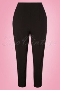 Glamour Bunny - 50s Donna Capri Suit Trousers in Black 4