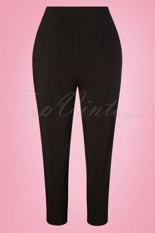 Glamour Bunny - 50s Donna Capri Suit Trousers in Black 4
