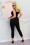 Glamour Bunny - Donna Capri Suit Trousers Années 50 en Noir 2