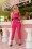 Glamour Bunny - Donna Capri Suit Trousers Années 50 en Rose Vif