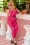 Glamour Bunny - Donna Capri Suit Trousers Années 50 en Rose Vif 2