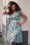 Collectif Clothing - Yvonne Drop Earrings Années 50 en Vert Èmeraude