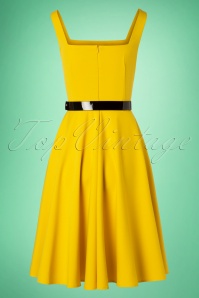 Glamour Bunny - 50s Rachel Swing Dress in Yellow 5